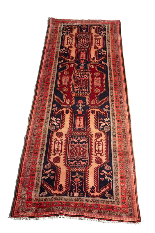 No. 890 Vintage Persian Rug 4' 9" x 12'