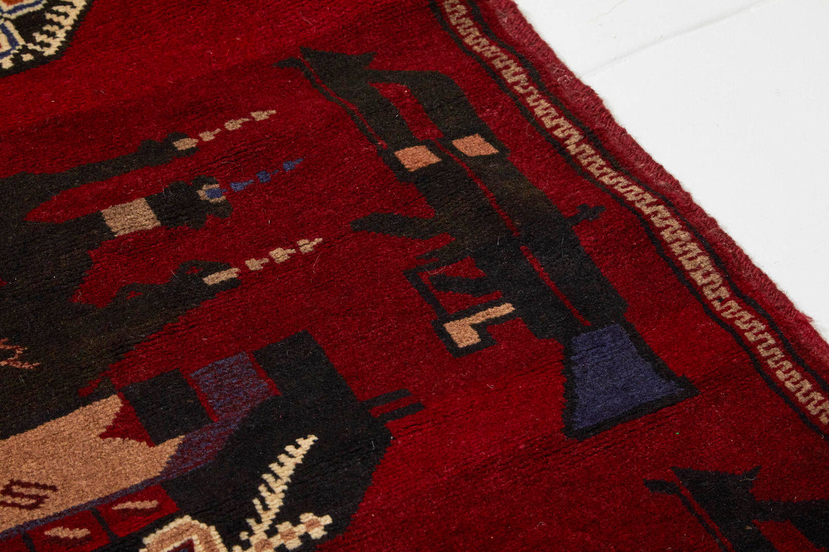 Weapons Rugs #724 Afghan War Rug – King Kennedy Rugs