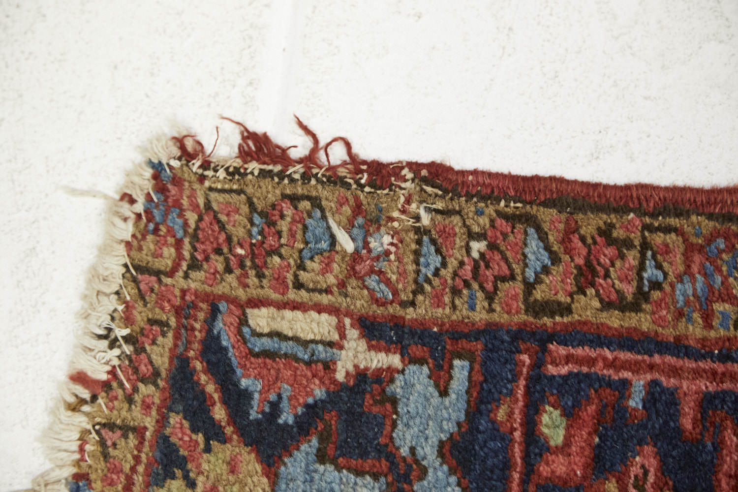 Red hand woven Heriz Persian Rug in excellent condition - Available from King Kennedy Rugs Los Angeles