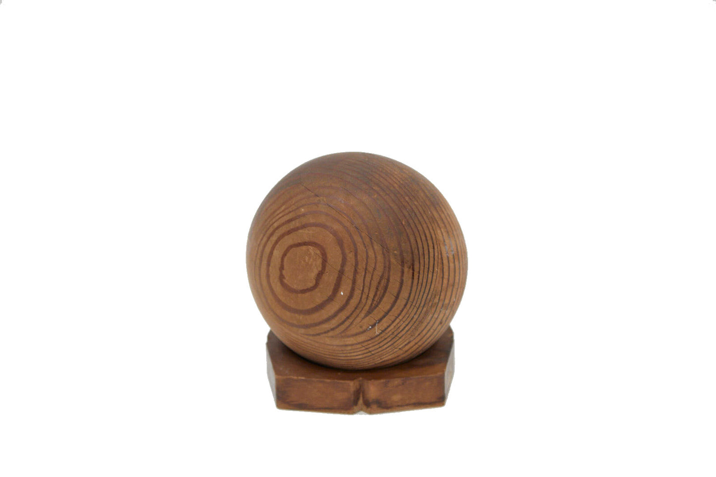 Folk Art Wooden Ball Scultpure