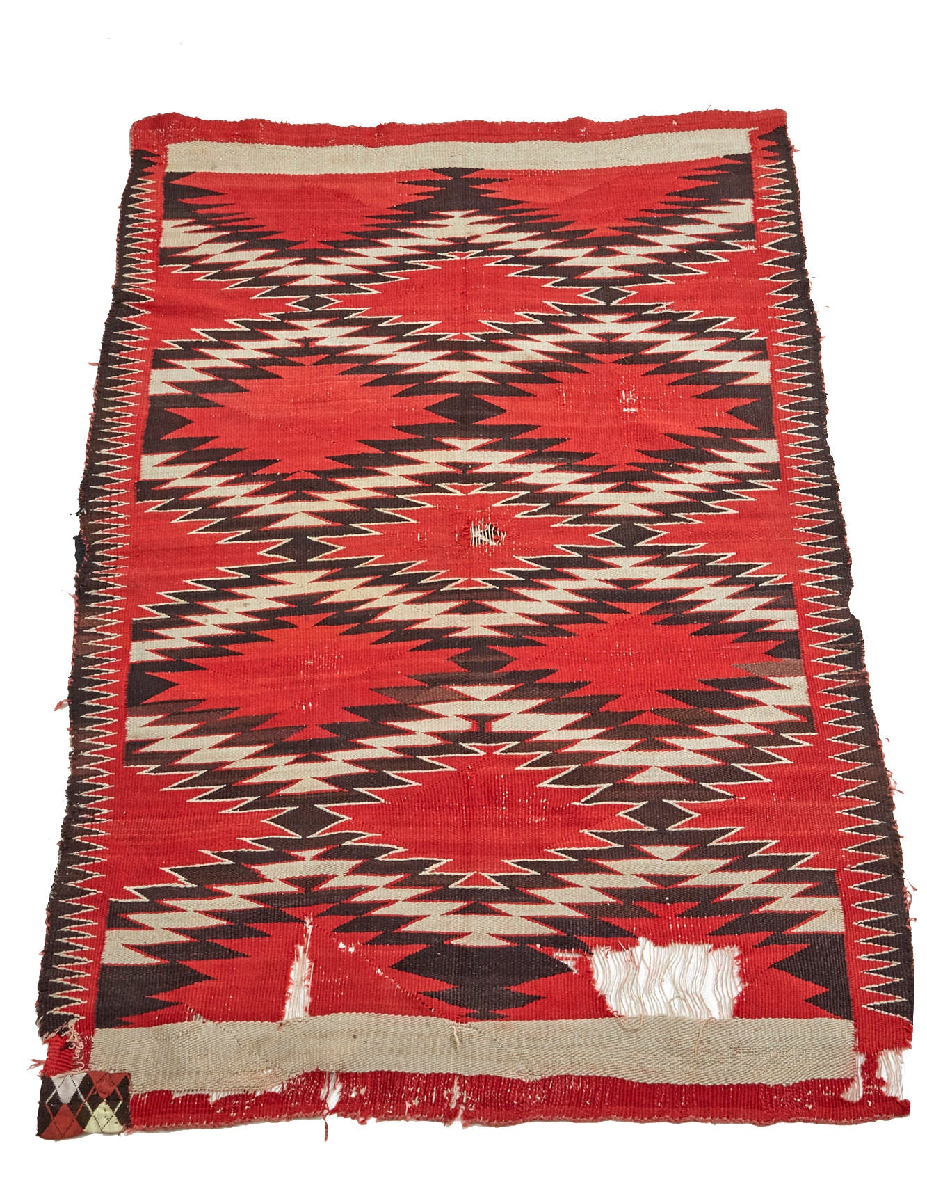 710 Antique Navajo Transitional Rug Blanket King Kennedy Rugs