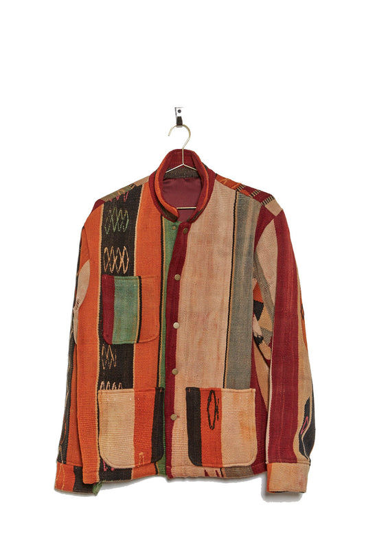 Afghan Kilim Chore Coat - Size Medium
