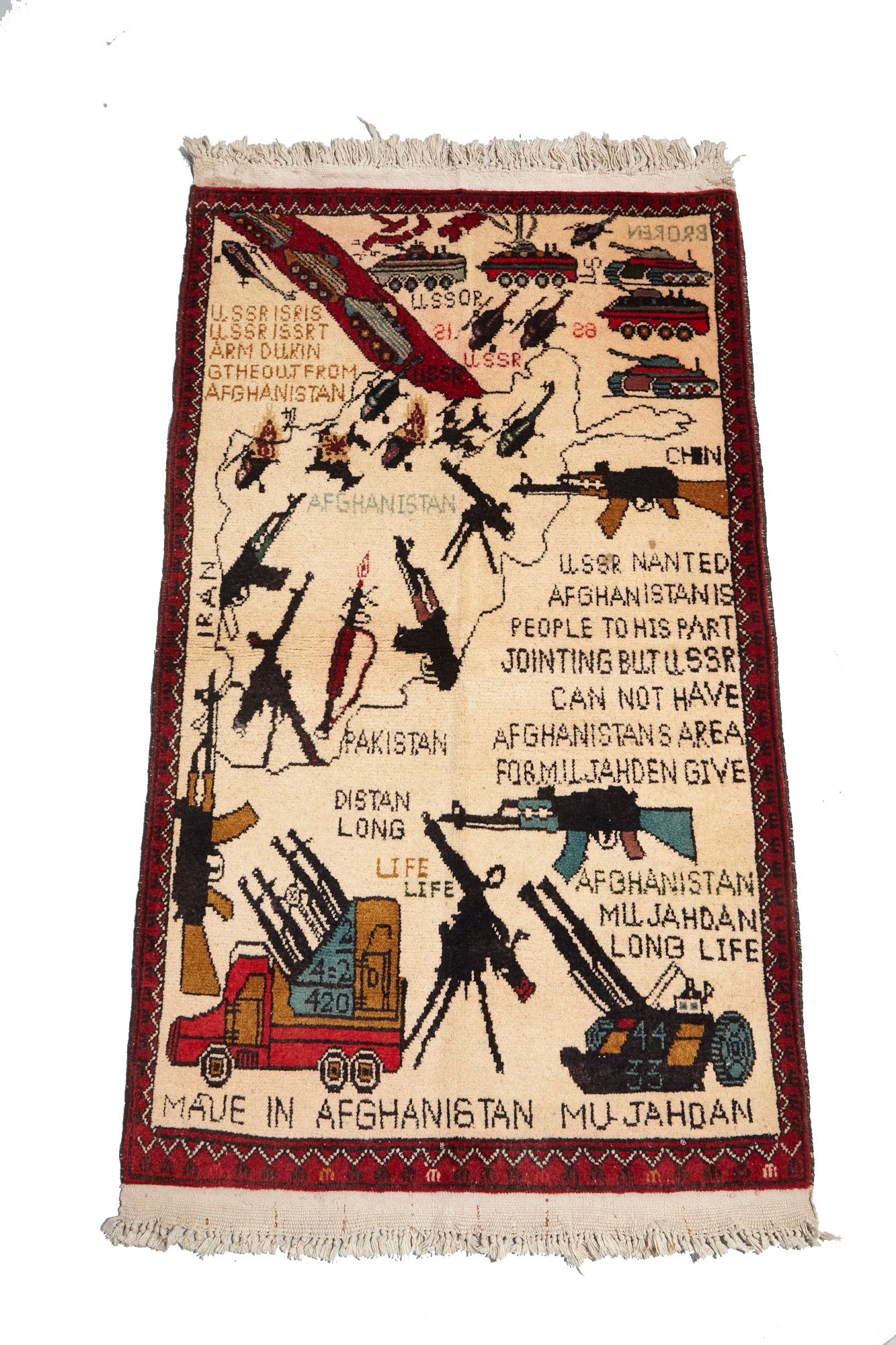 #986 Afghan War Rug – King Kennedy Rugs